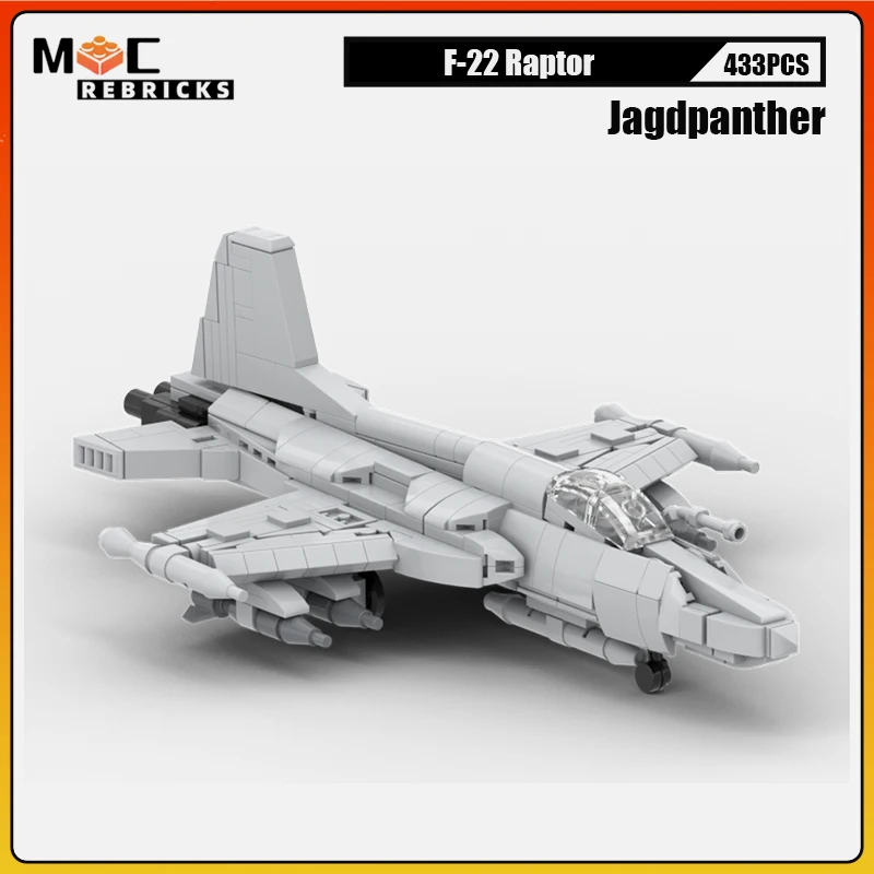 

MOC F-5C Skoshi Tiger Military Aircraft Model with Technic Bricks DIY Assembly Toy Gift for Boys and Girls