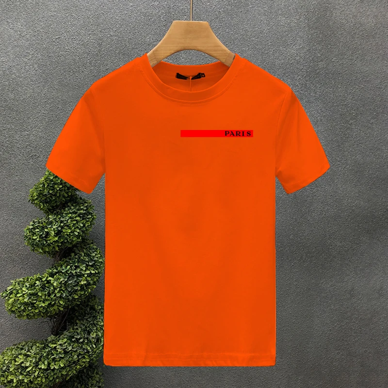 Luxusmarke Paris Hochwertige bedruckte Paar-T-Shirts Sommer Harajuku für Männer/Frauen Kurzarm-T-Shirt Asiatische Größe – Detail 3