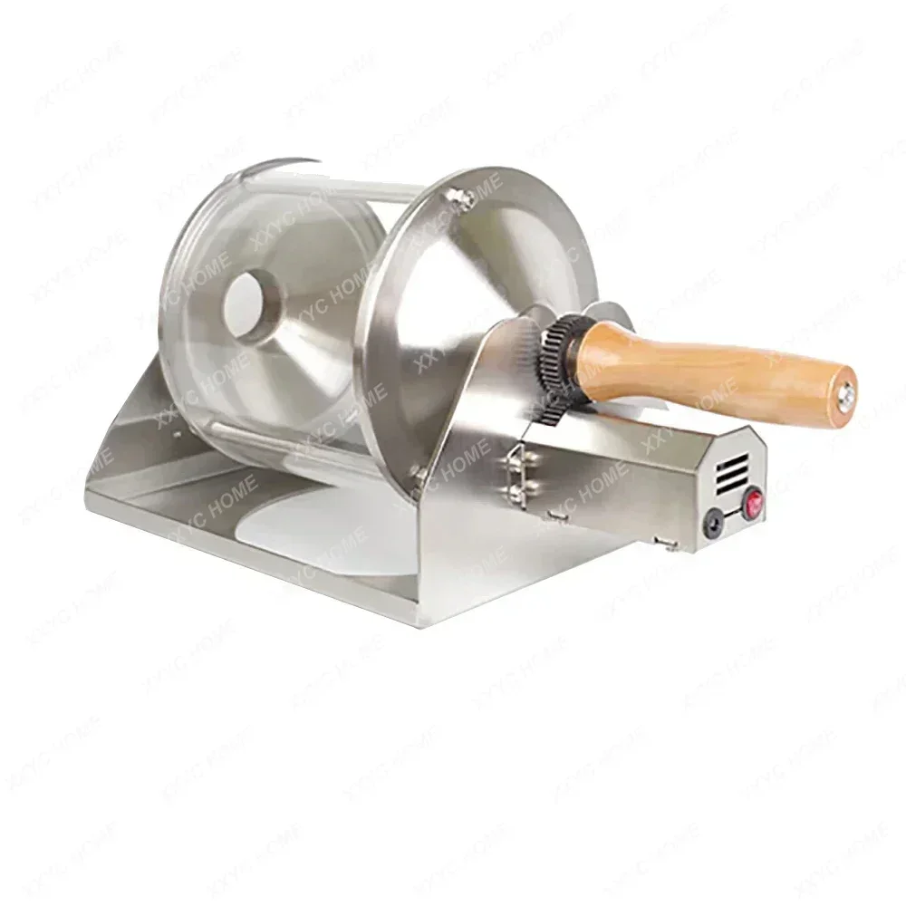 AC 100-240V Household Fuel Gas Coffee Beans Baking Machine Direct Fire Roaster Capacity 400G Glass Transparent Visualization