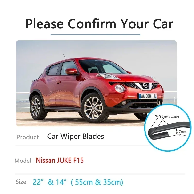 Для Nissan JUKE F15 2011 2012 2013 2014 2016 2017 2018 2019 лобовое стекло аксессуары Автомобильные передние щетки стеклоочистителя