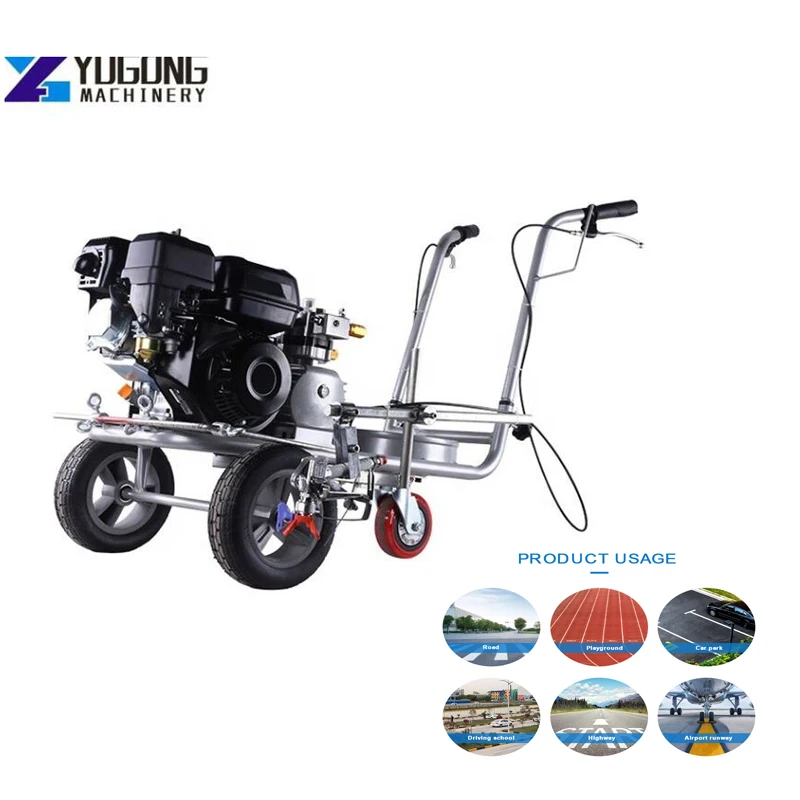 

China manufacture gasoline type road marking paint machines Airless Cold Paint Spraying Road Marking Machine