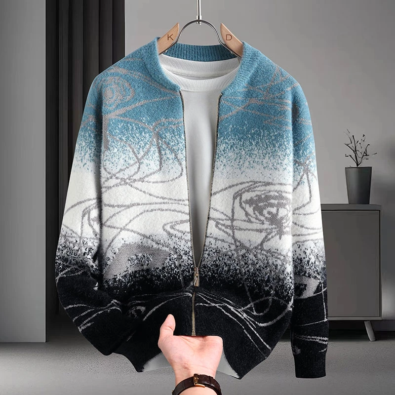 2024 Autumn/Winter New Casual Cardigan Sweater High Quality Retro Fashion Design Versatile Knitted Sweater Comfortable and Warm