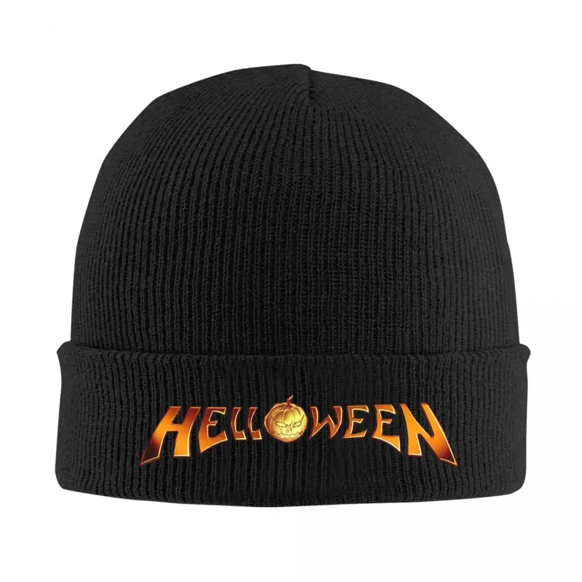 Helloween Rock Band Knitted Caps for Women Men Beanie Winter Hat Acrylic  Music Crochet Cap