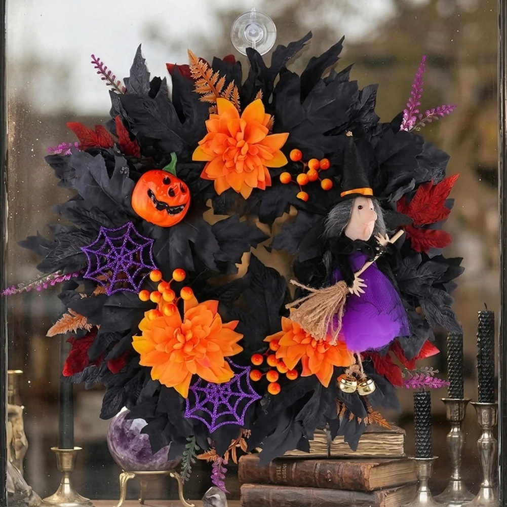 ghirlanda-di-halloween-con-strega-e-zucca-per-decorazione-da-appendere-alla-porta-d'ingresso-per-interni-ed-esterni-per-decorazioni-a-tema-festivo