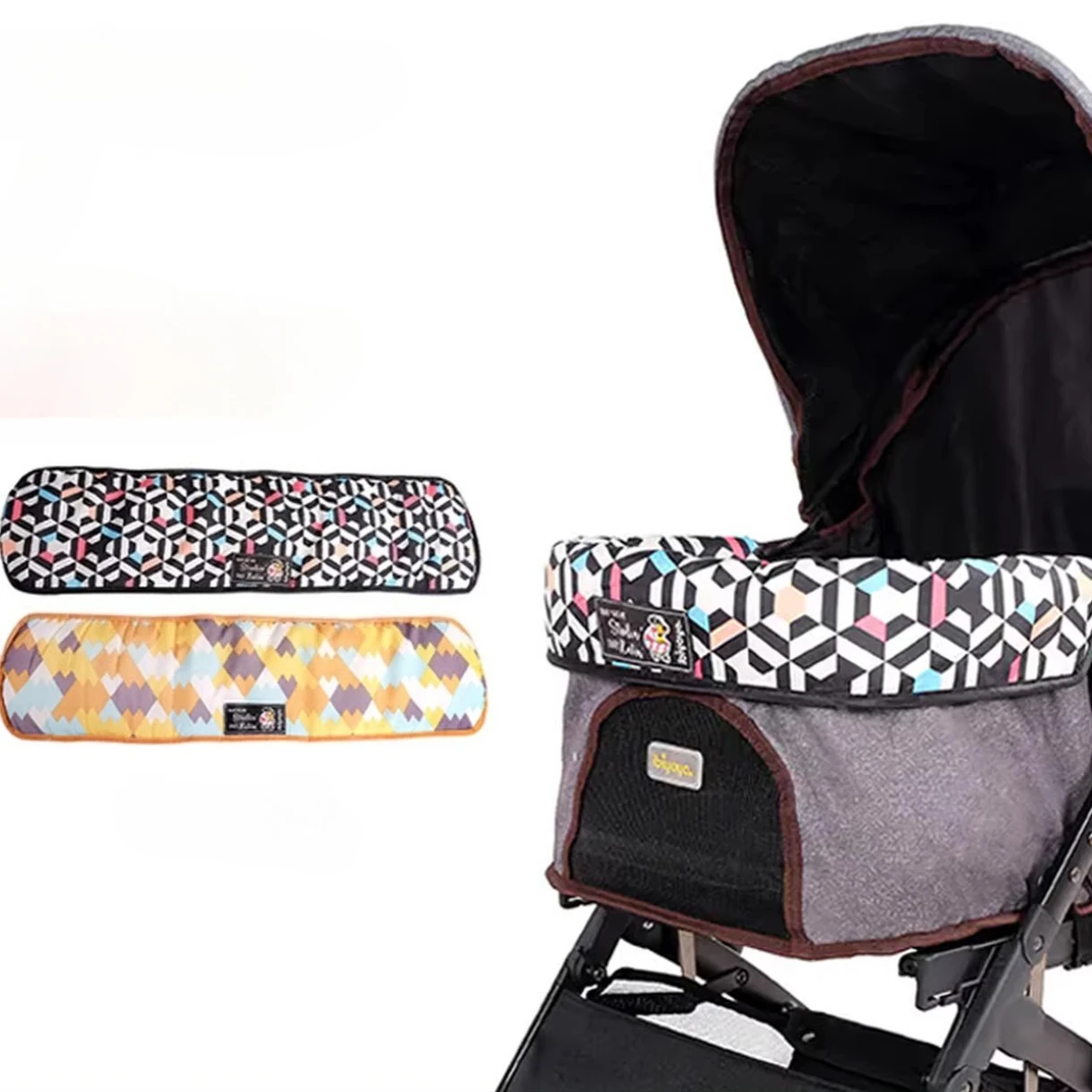 Pet Dog Stroller Front Cover,Puppy Stroller Accessories - Magnetic Attraction Dirt-proof Edge Cover,Matching Most Strollers