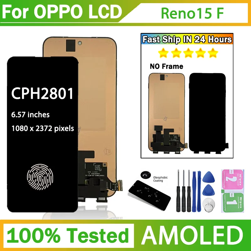 657”new-for-oppo-reno15-f-15f-5g-lcd-display-touch-screen-digitizer-assembly-cph2801-display-with-fingerprint