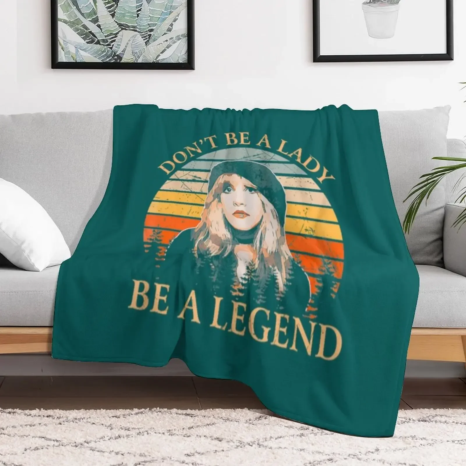 Stevie Nicks Vintage Stevie-Nicks Rock Band Dont Be Lady - Be a Legend Throw Blanket Sleeping Bag funny gift decorative Blankets