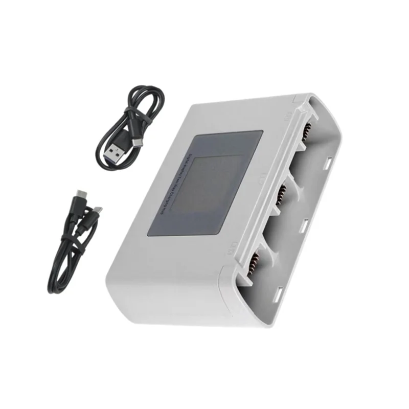 AA60-untuk Baterai Mini 2 Hub Pengisi Daya Dua Arah Butler 3 Arah untuk Pengisi Daya Drone Seri Mini 4K/Mini 2 SE dengan Tampilan Warna