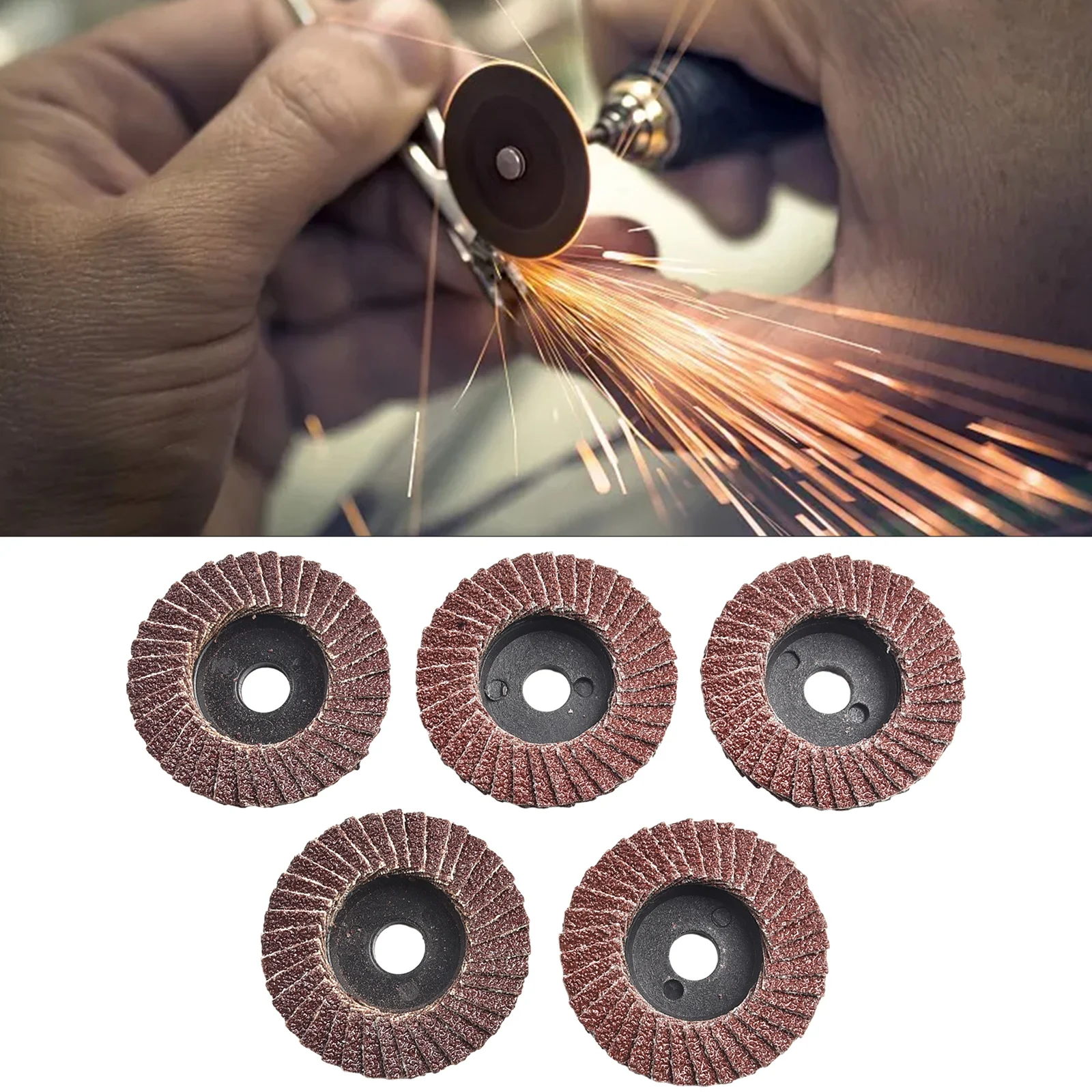 5pcs Flap Discs 2inch 50mm Sanding Discs Wheel 80 Grit Polishing Wheel Disc Grinding Wheel Blades For Angle Grinder