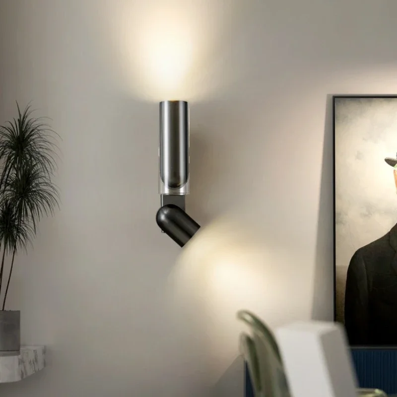 Modern Nordic Home Interior Decoration Wall Lamp Rotating Adjustable Led Lights Salon Bedroom Living Room Corridor Hotel Lampe