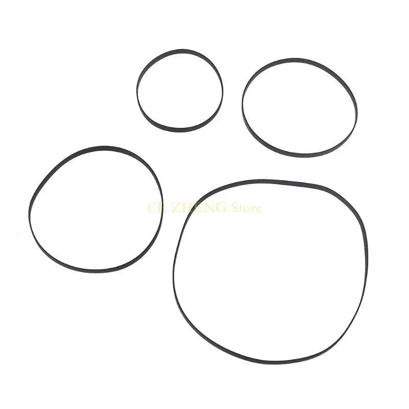 E56B 고품질 고무 벨트 교체 비닐 레코드 플레이어 용 턴테이블 포노 테이프 드라이브 벨트 포노 벨트 구동 턴테이블