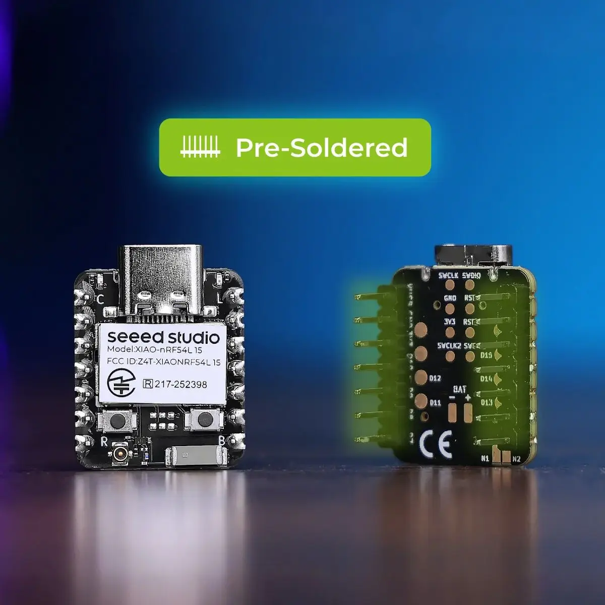 

Предварительно припаянная макетная плата Seeed Studio XIAO nRF54L15, резьба BLE6 Zigbee, 1,5 МБ NVM, 128 МГц MCU + RISC-V