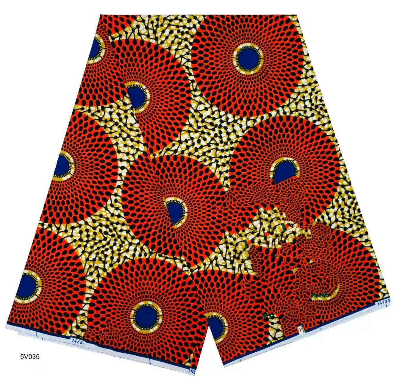 2025 New Style Nigeria Holande Wax Print Fabric - Wysokiej jakości afrykańska tkanina z nadrukiem woskowym do patchworku, odzieży i DIY" T8