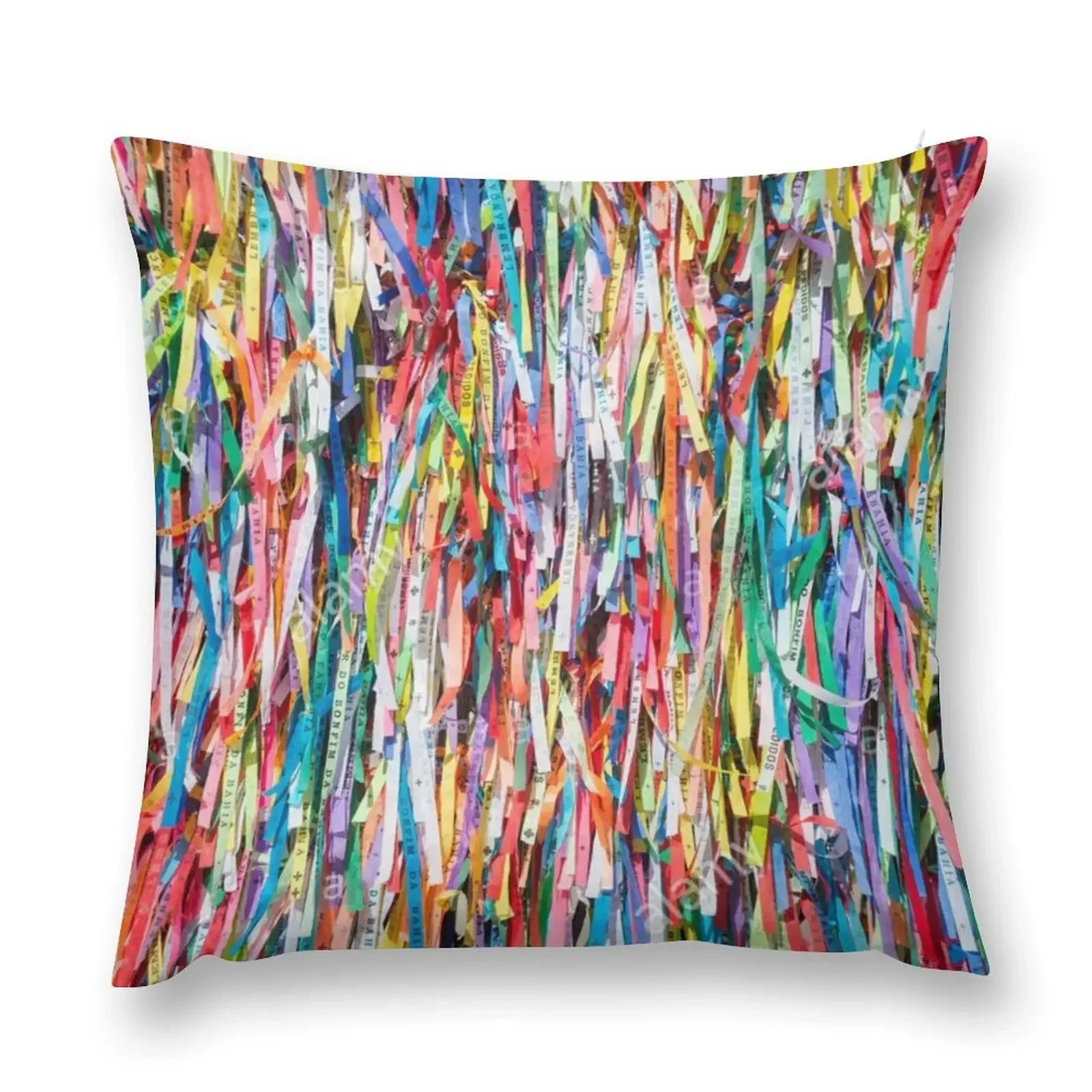 

senhor do bonfim ribbon Throw Pillow sleeping pillows Christmas Throw Pillows Covers pillow