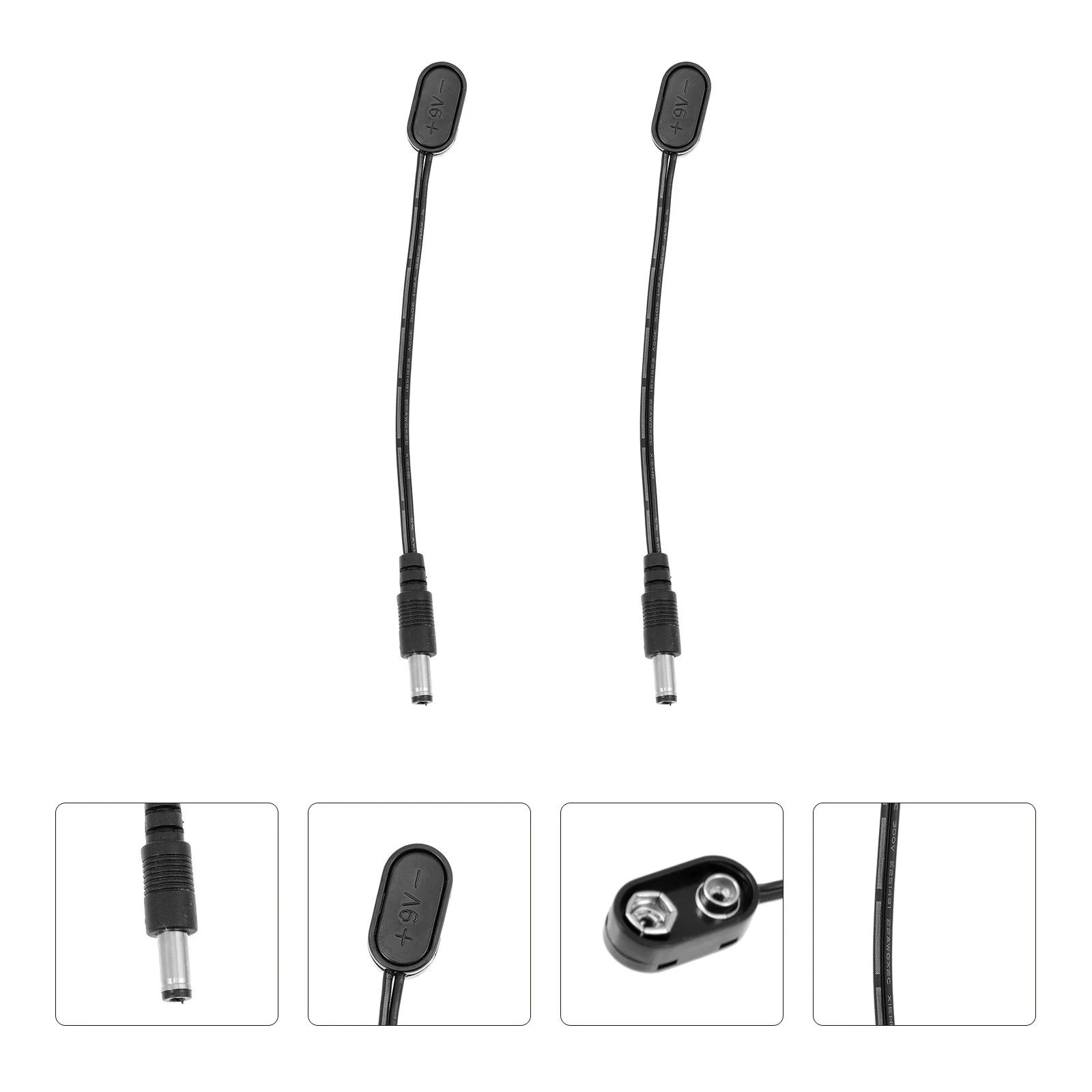 

2pcs Cable Male Plug For Effector 9V Music Instrument Converter Reliable Durable Power Adapter Stage Audio Equipment