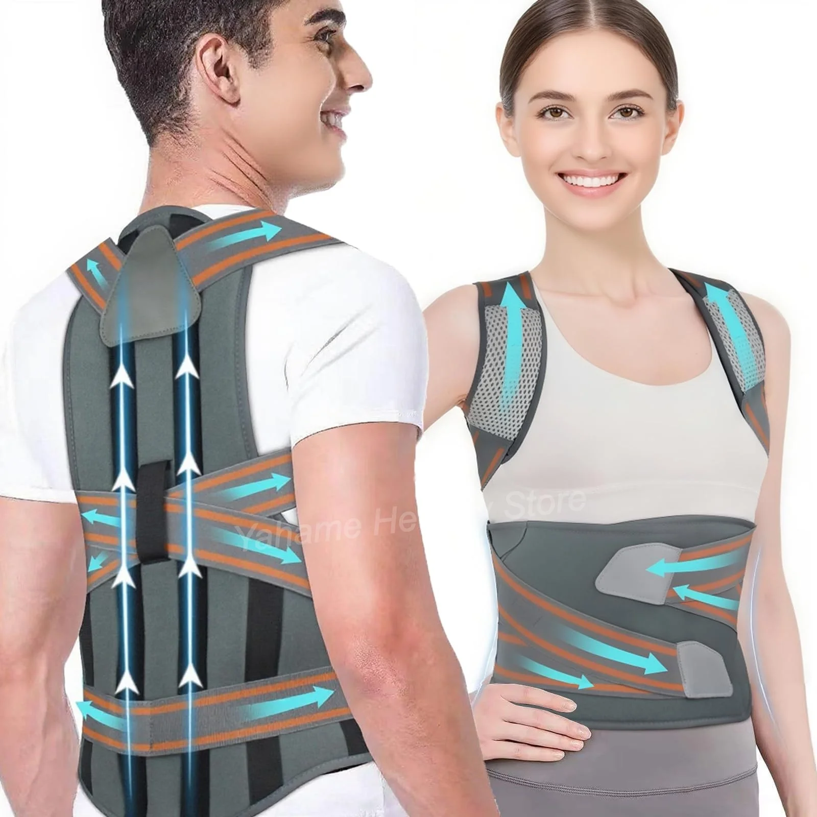 Full Back Brace Posture Corrector Upper Back Straightener Adjustable Shoulder Support Brace Spine Correctors Posture Corrections