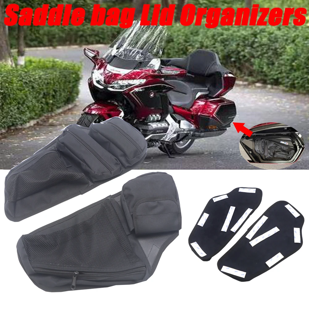 Gold Wing 1800 Trunk Lid Fitted Lining With Organizer Storage Bag Pocket Saddlebag For HONDA Goldwing GL1800 F6B GL 1800 2018-UP