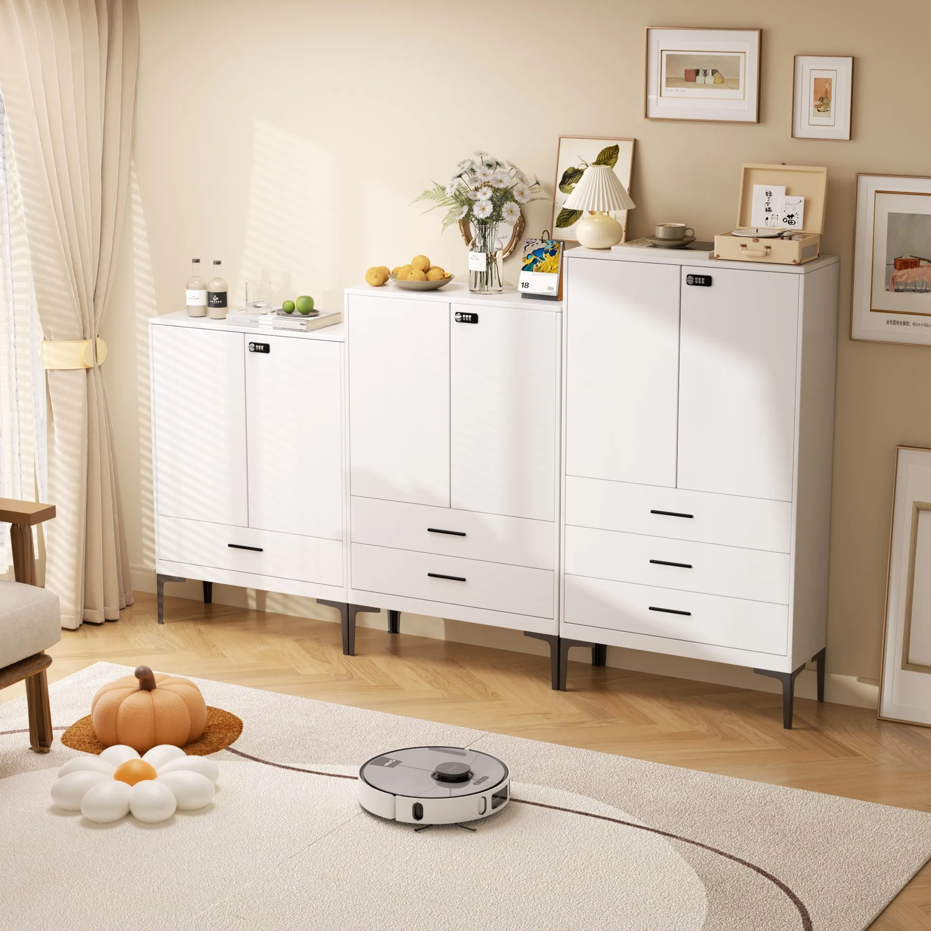 Steel file , low , office partition , small file cabinet, iron chest cabinet, drawer, locker, combination