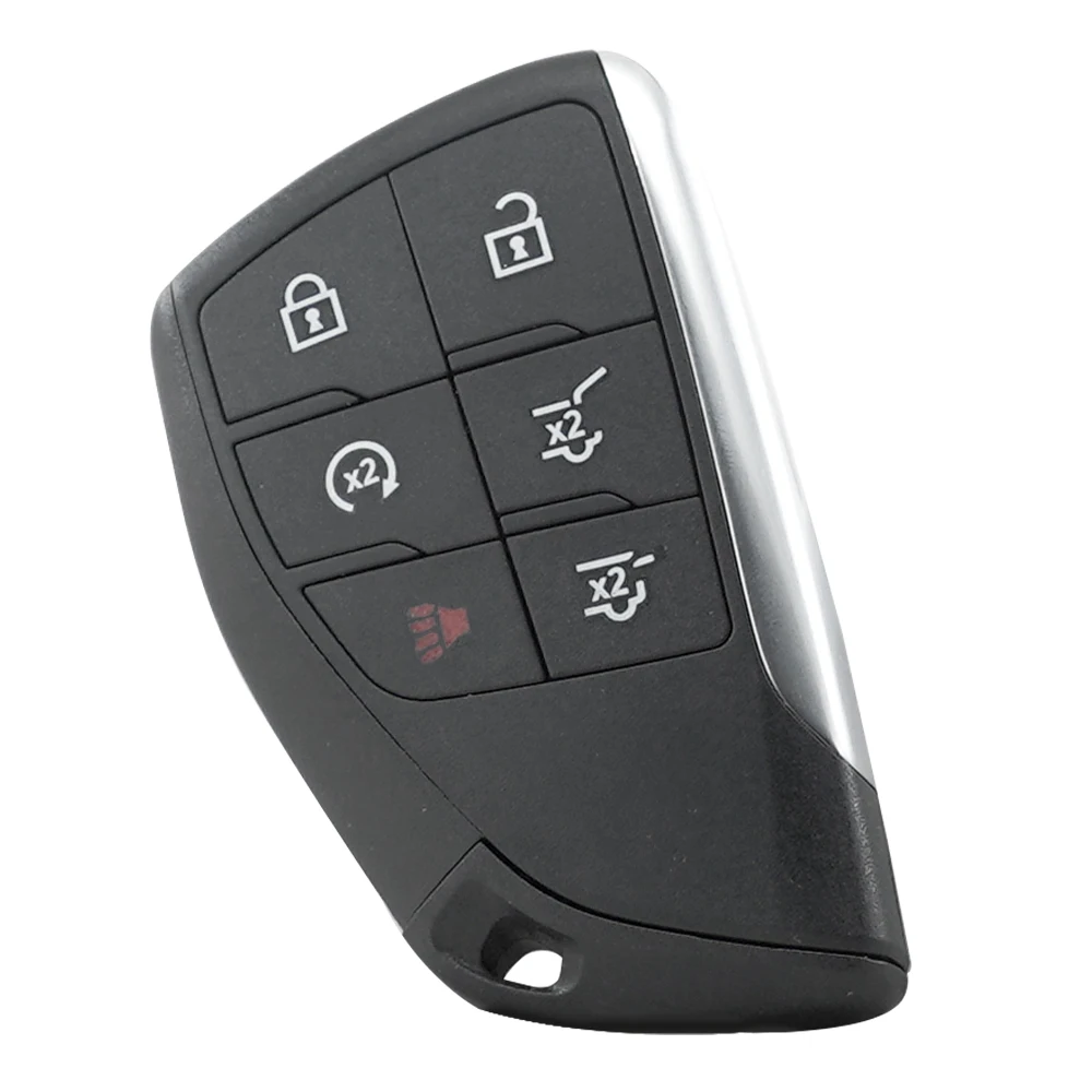 XNRKEY 6 Buttons 433 Mhz ID49 Chip with Emergency Key Keyless Go Remote Key Fob For Cadillac Escalade 2021 2022