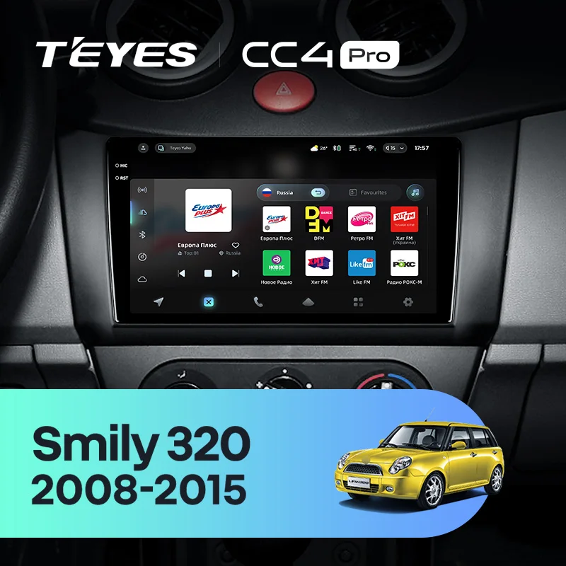 TEYES CC4 PRO For Lifan Smily 320 2008 - 2015 CarPlay Radio Multimedia Stereo Car play Android Auto 2DIN Autoradio