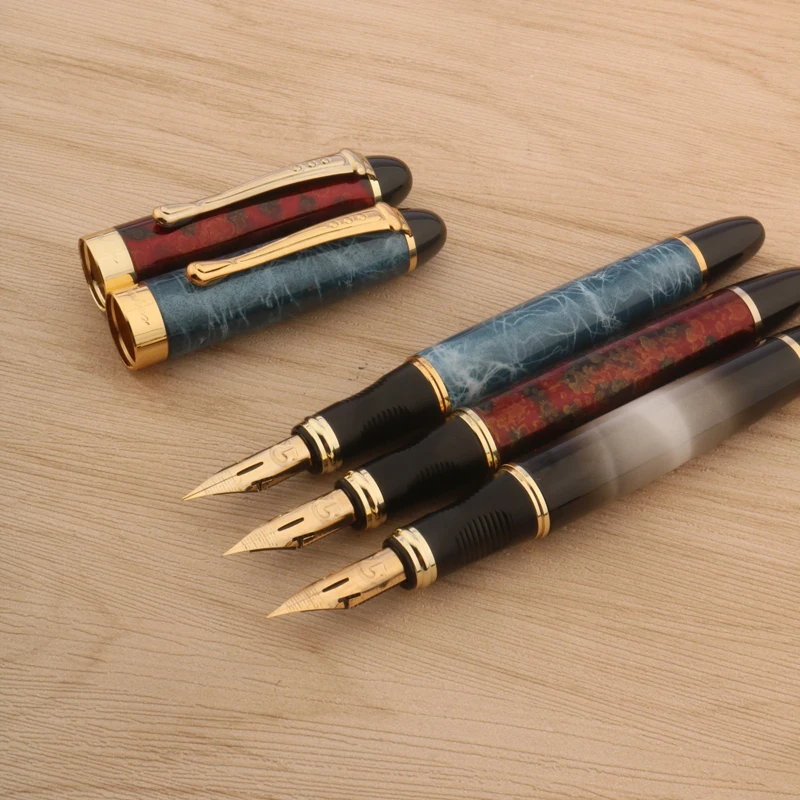 JINHAO Fountain Pen X450 G NIB Copperplate Calligraphy Golden G Nib Stationery Office School Supplies Writing Pens