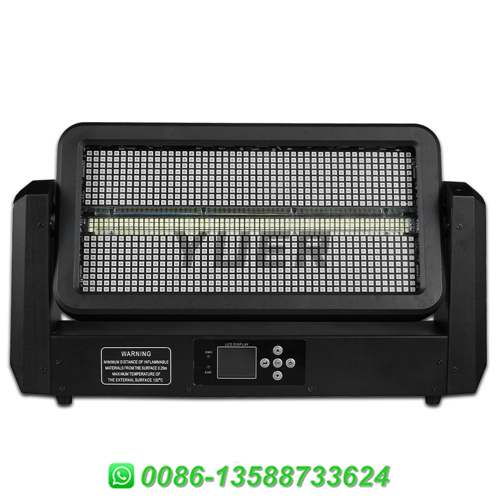 New 300W LED RGBW Strobe Moving Head Light 96+12 Segments Flash Wall Wash Stage Effect Lights DMX512 For DJ Disco Party Club Bar