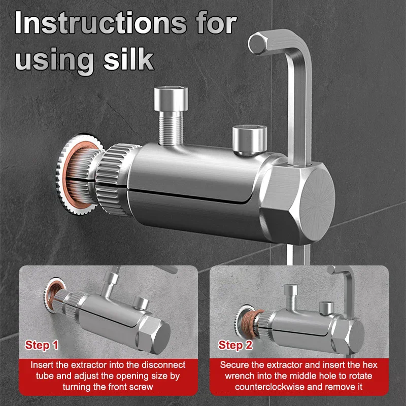 Universal Faucet Broken Wire Extractor Damaged Screw Extractor Remover Wire Stripped Screw Extractor Remover Tools
