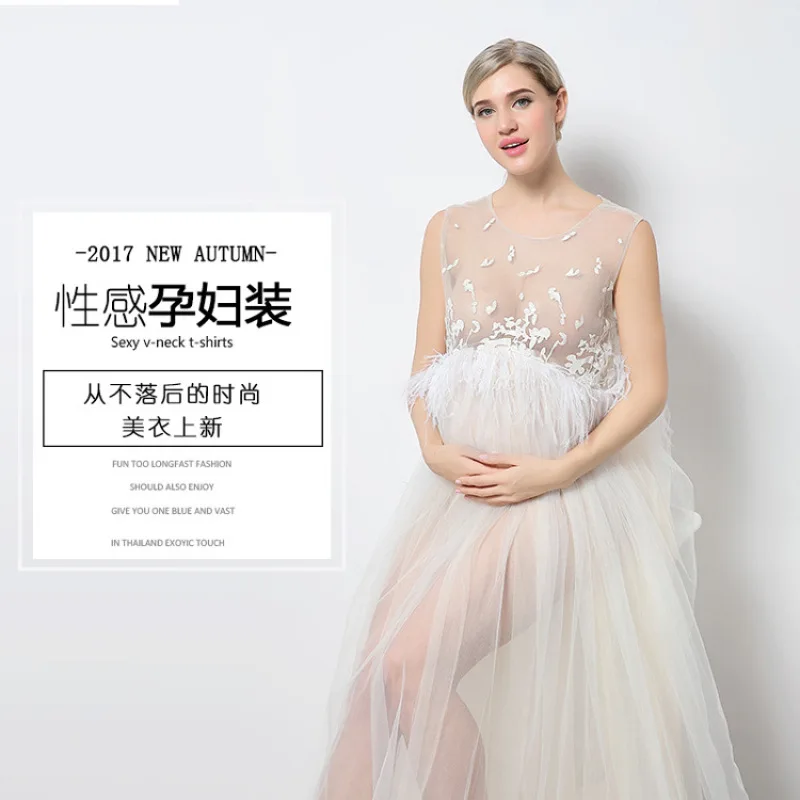 

Sexy Maternity Shoot Dress Pregnancy Photography Props Long Dress Gown for Photo Shoot Chic Fashion Hot MATERN Pregnant Shooting