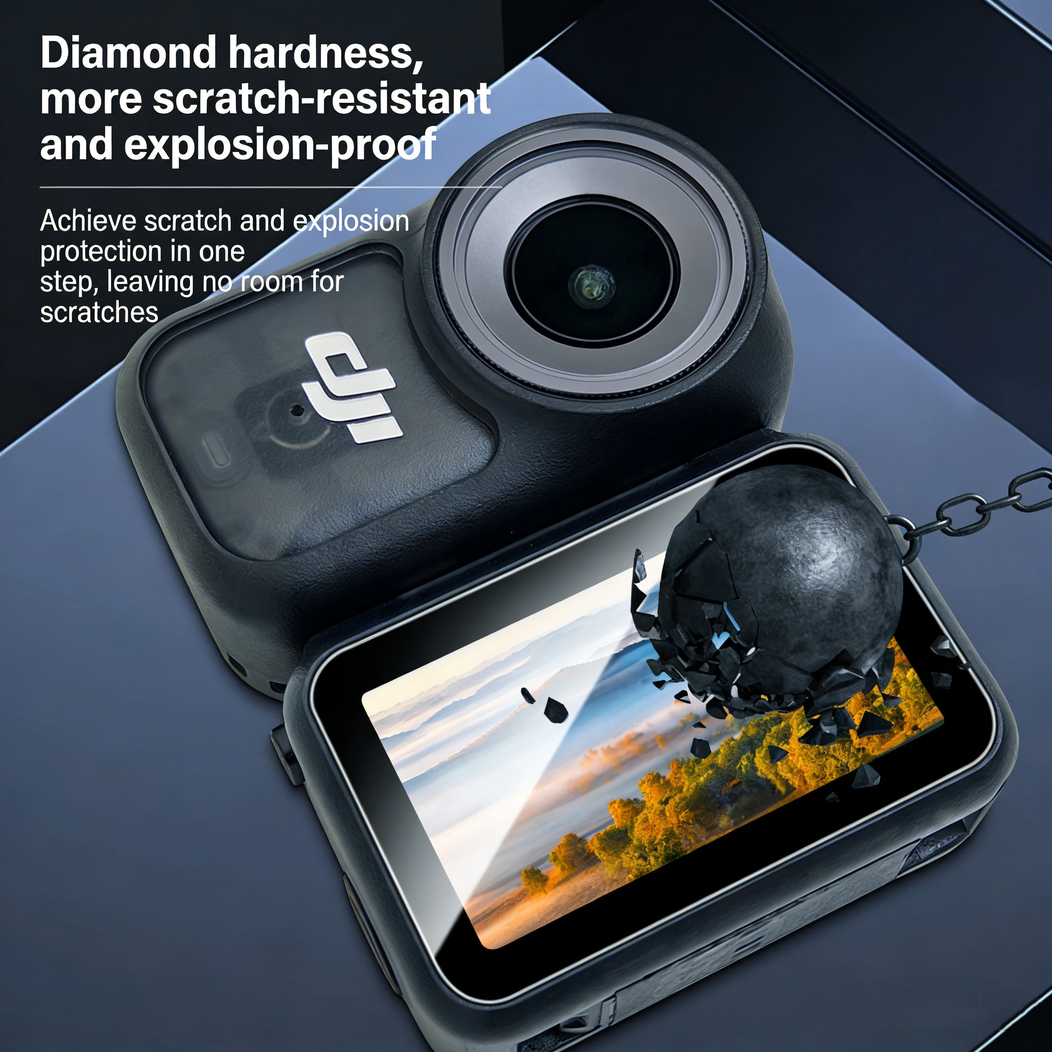 For DJI Osmo Nano -HD Lens Protector & Screen Tempered Glass Protector Camera Protection Anti-Scratch & Anti-Drop Film Accessory