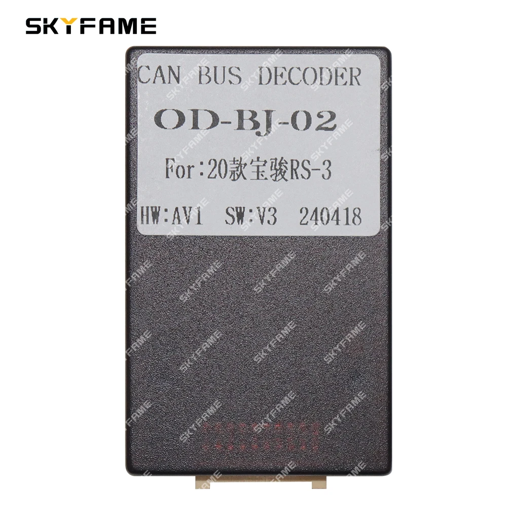 SKYFAME Car 16pin Wiring Harness Adapter Canbus Box Decoder Android Radio Power Cable For Baojun RS-3 RS3