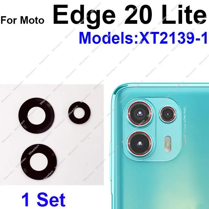 Rear Camera Lens Glass For Motorola MOTO Edge 20 Pro S Pro 20 Lite Edge 30 Fusion 30 Neo S30 Back Camera Lens Adhesive Sticker