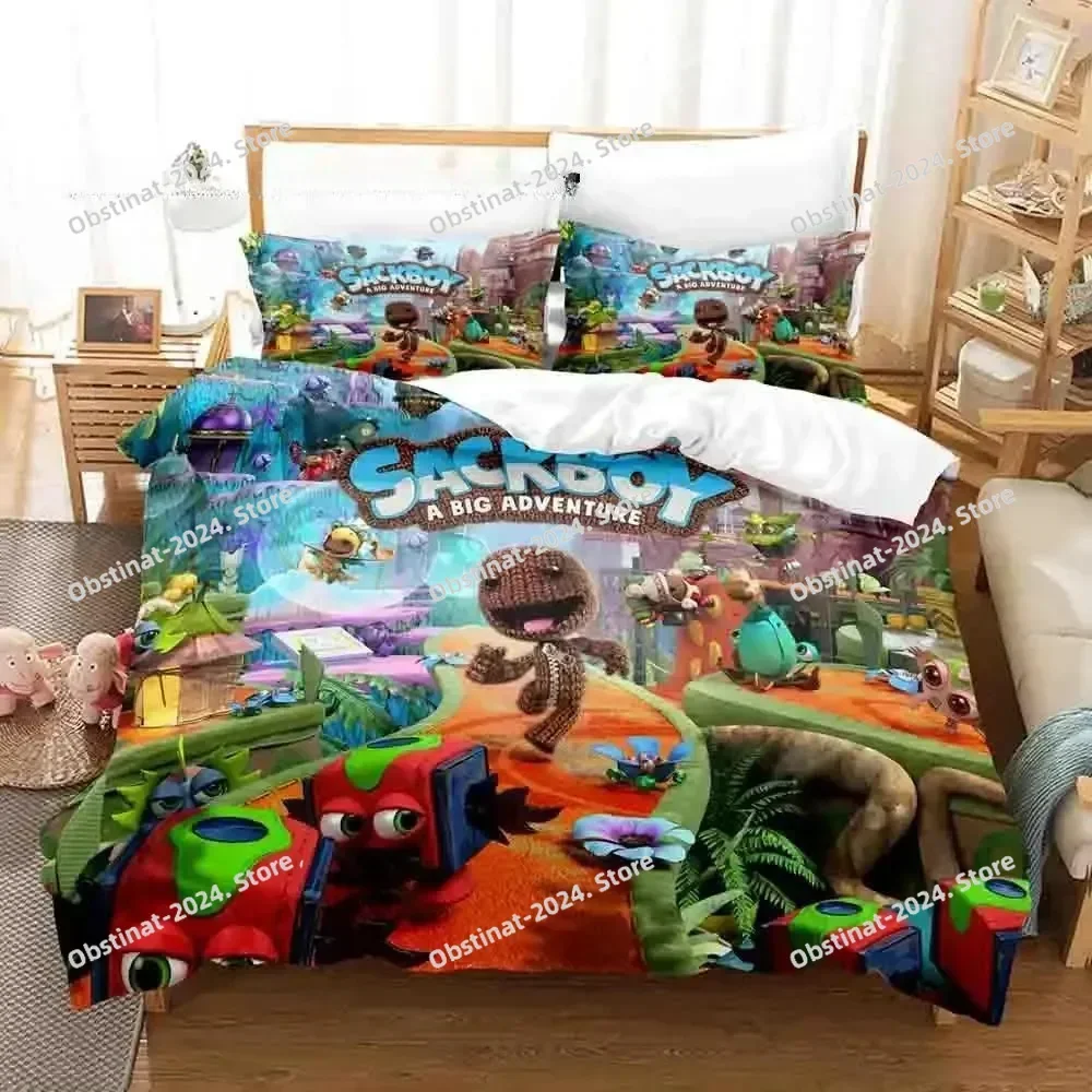 

3d Print Game Sackboy A Big Adventure Bedding Set Single Twin Full Queen King Size Bed Set Adult Kid Bedroom Duvet cover Sets