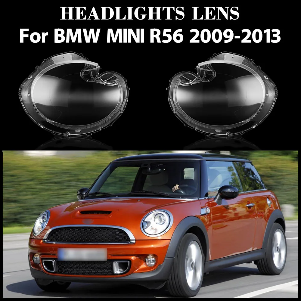 

For BMW MINI R56 2009 2010 2011 2012 2013 Headlight Cover Transparent Lamp Shade Headlamp Shell Plexiglass Auto Replacement Part