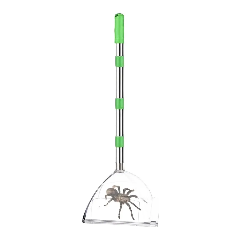 Long Handle Catcher No-Harm Catcher Robust Stainless Steel Transparent Box 82cm Catching Range Easy Release For