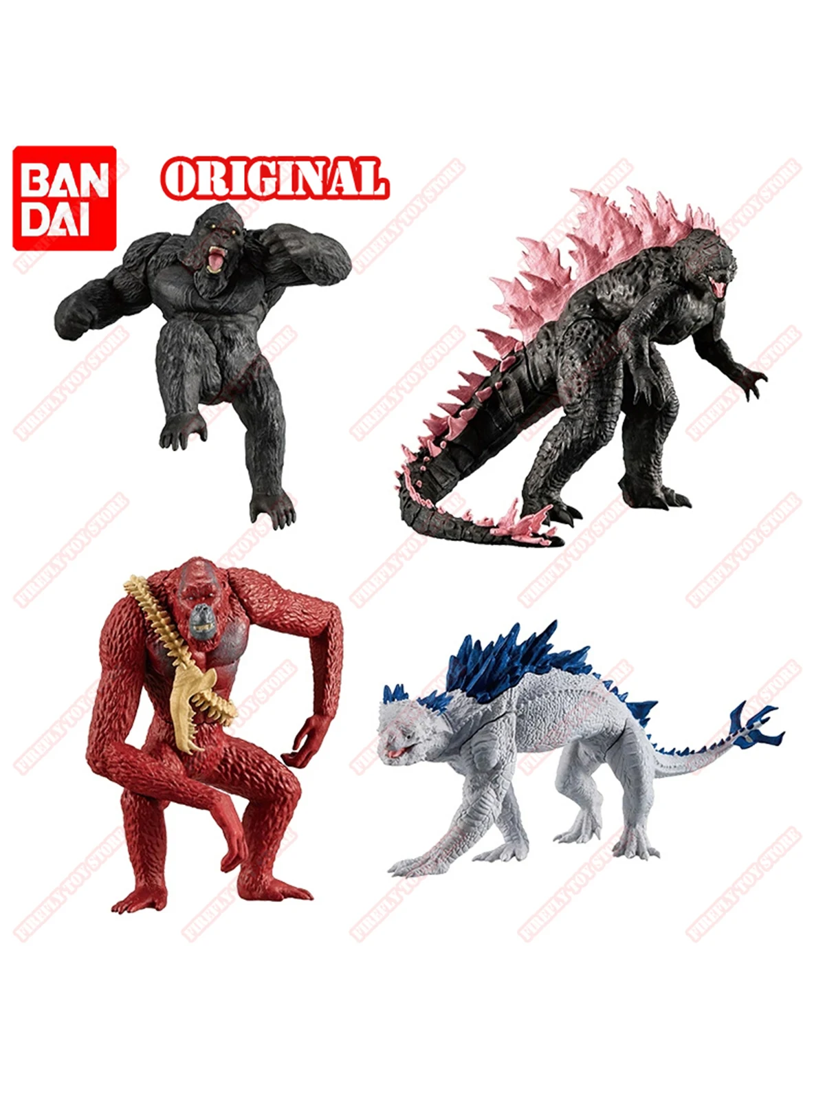 BANDAI Originele Godzilla vs Kong Animatiefilms Randapparatuur Speelgoed Gacha Gashapon Anime Actie Model Figuren Collectie - afbeelding 2