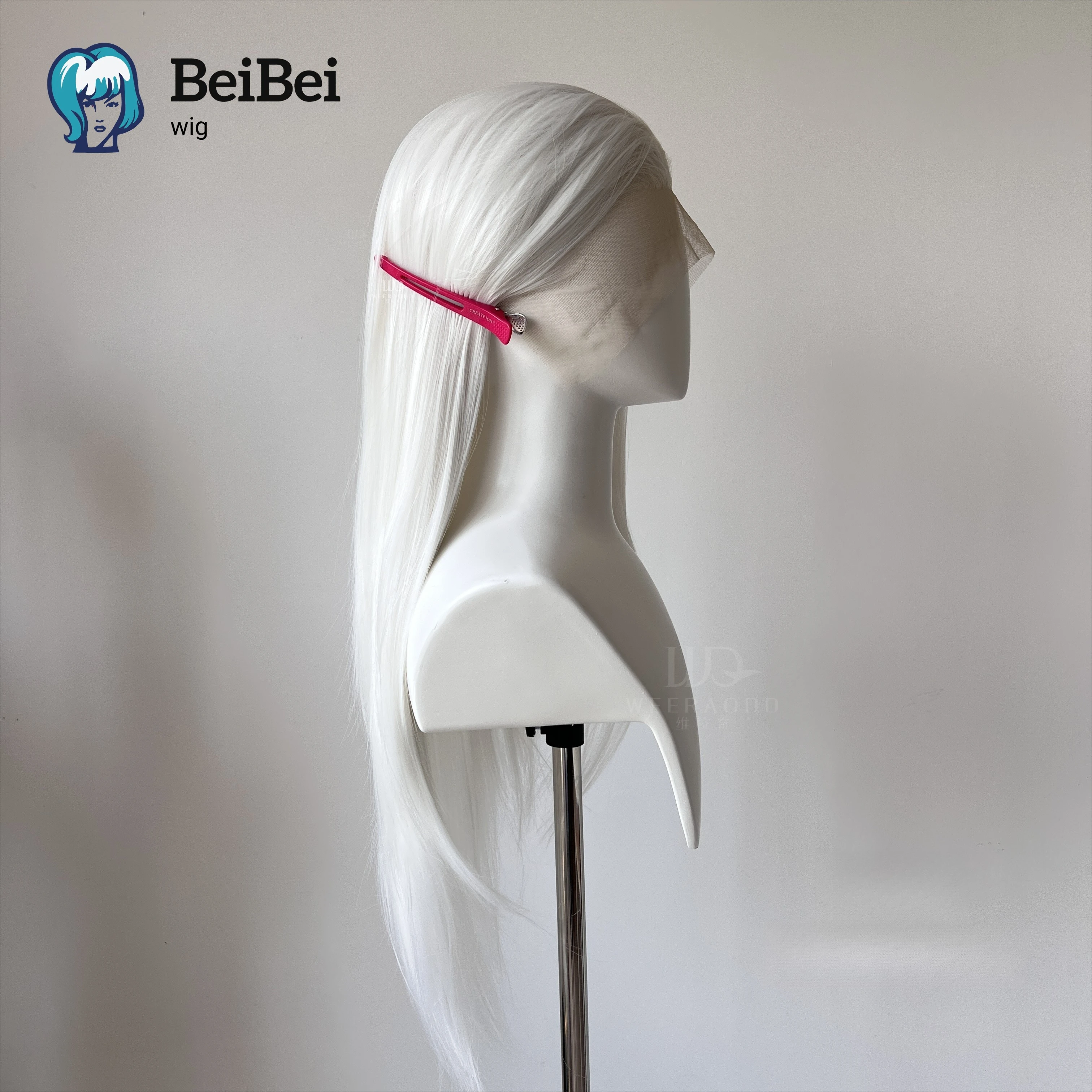 White Lace Front Wig for Women 13x4 Lace Frontal 26 Inch Long Straight Hair High Quality Nature Synthetic Lace Wigs for Cosplay