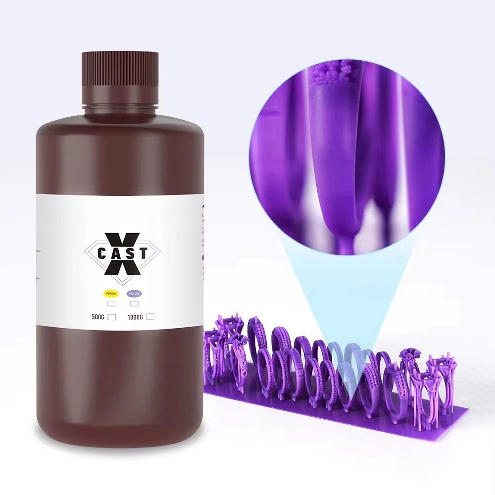 1KG Direct Castable UV Photopolymer Resin, Premium Material for Jewelry 3D Printing Lost Wax Casting
