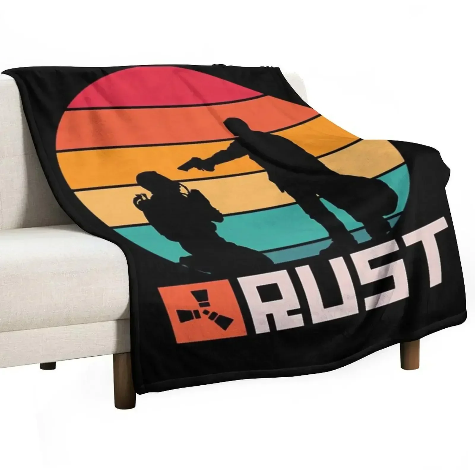 

Rust Game Merch Tee's & Hoodies Throw Blanket Cute Soft Big Flannel Decorative Throw Blankets