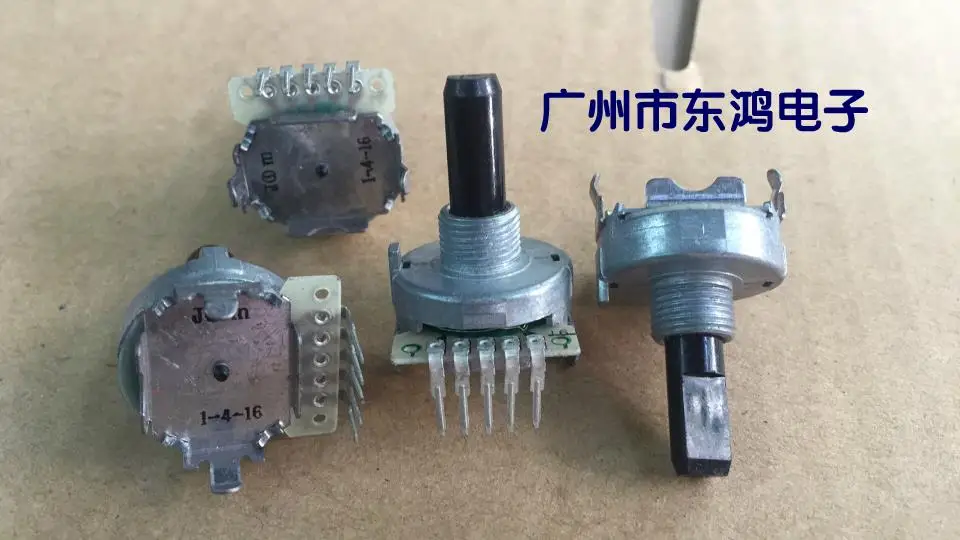

2PCS/LOT NOBLE16 encoder 36 positioning number 16 pulse point shaft length 20mm pulse switch 1-4-16