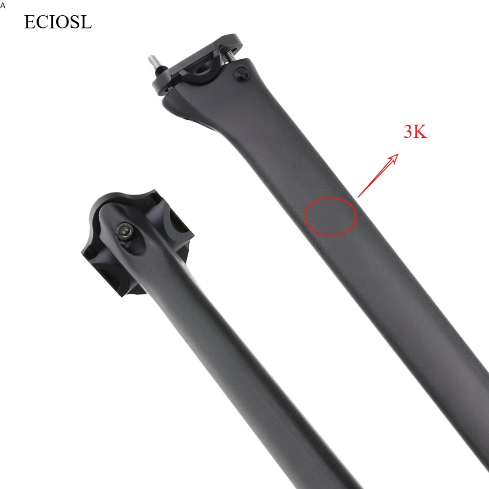 Ultraleichte 205g 340mm Carbonfaser-Sattelstütze 0 ° /25 ° Kompensierter Ovaler für Pinarello F8/F10/F12 – Detail 3