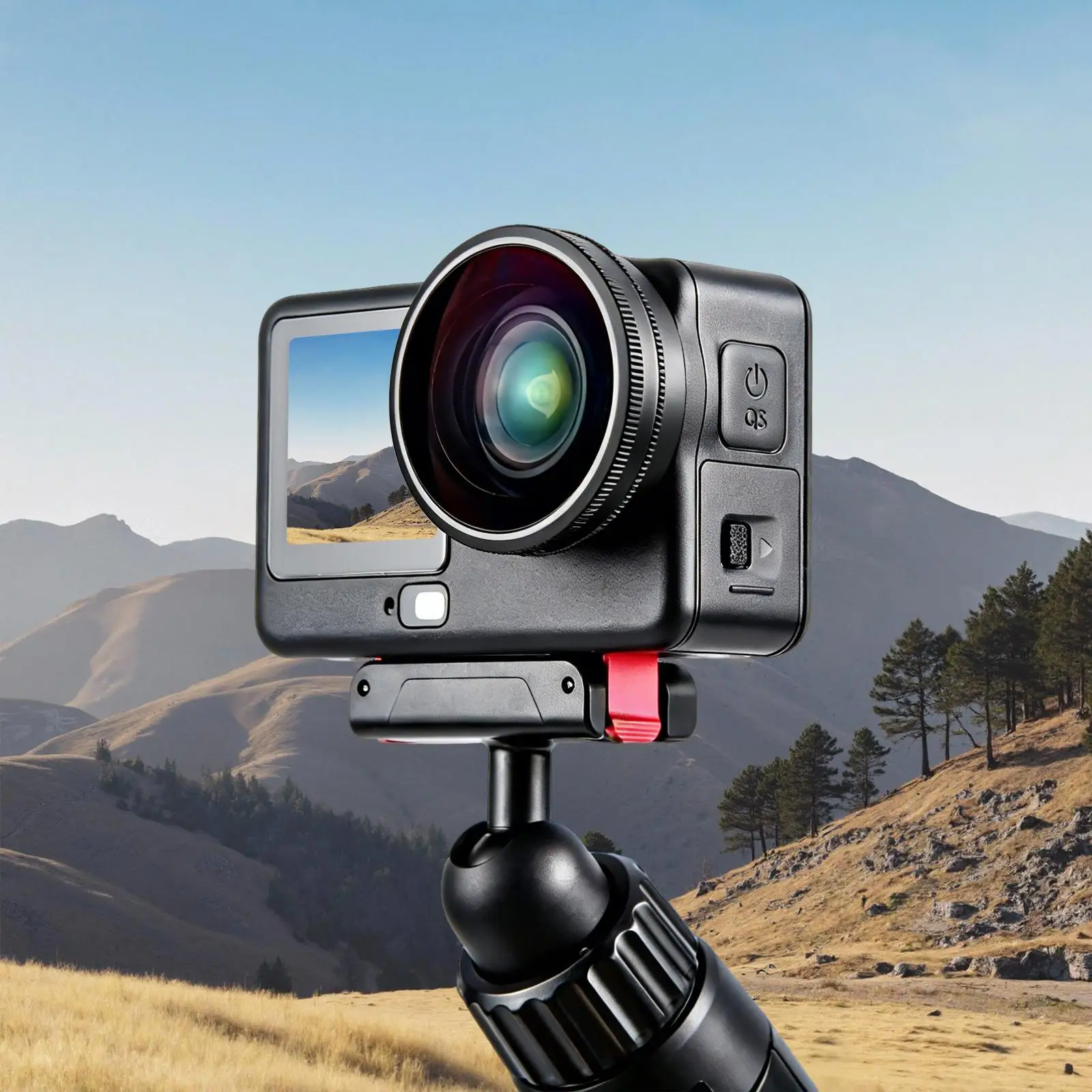 Für DJI Osmo Action 6 PULUZ FOV Boost Objektiv 185 Grad Weitwinkelobjektiv – Detail 9