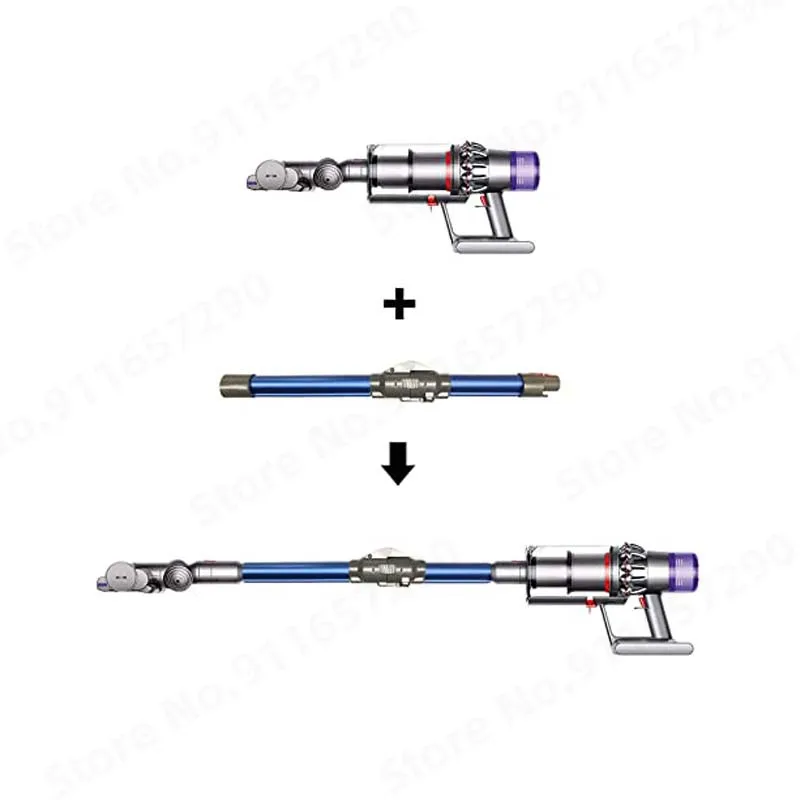 For Dyson V7 V8 V10 V11 Vacuum Cleaners Replacement Aluminum Foldable Extension Tube Flexible and Bendable Vacuum Tube