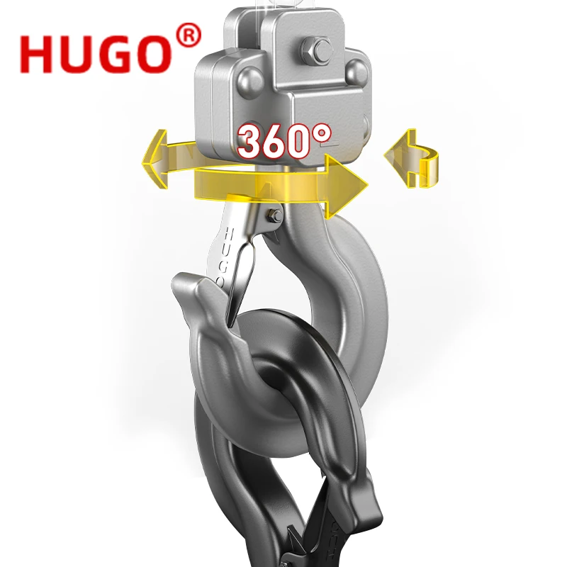 Imagem -06 - Hugo Lever Block Chain Hoist Mini Chave de Liga de Alumínio Talha de Mão Portátil para Elevação 100kg 150kg