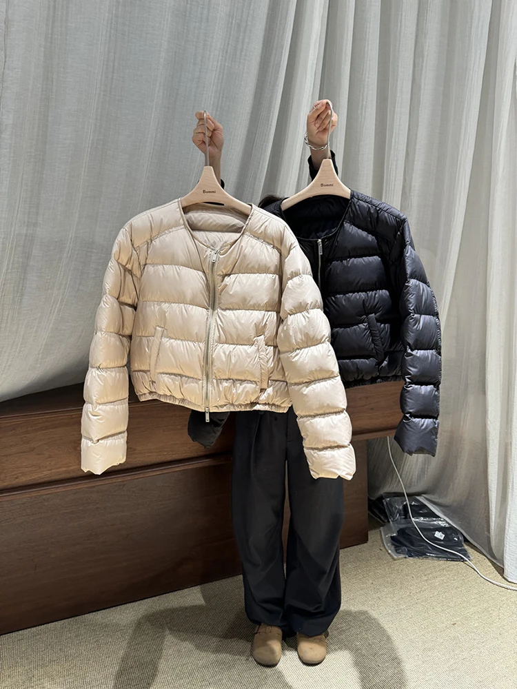 

Baseball collar short style down jacket women's winter 2025 new fashion Korean version casual warm thick bread jacket