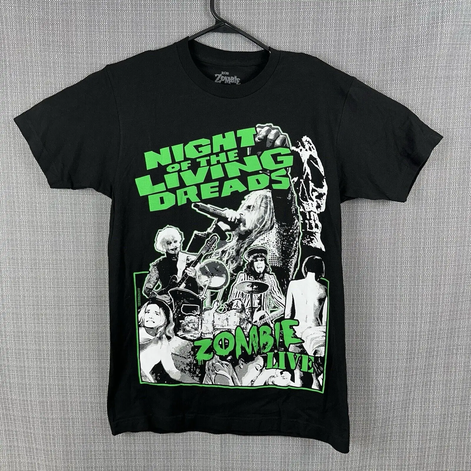 

Rob Zombie Band T Shirt Adult Size Medium Black Night of the Living Dreads Tour