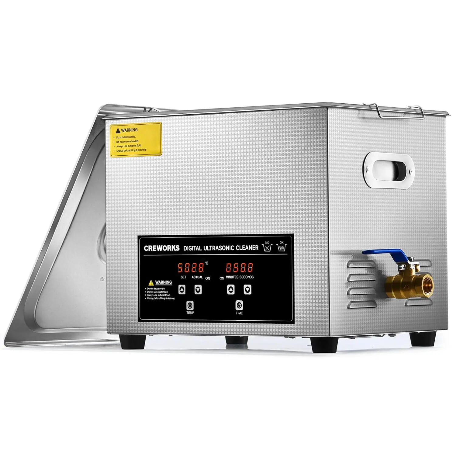 

10L Digital Ultrasonic Cleaning Machine with Heater & Timer, 240W Stainless Steel Ultrasonic Washing Machine, 2.6 gal S