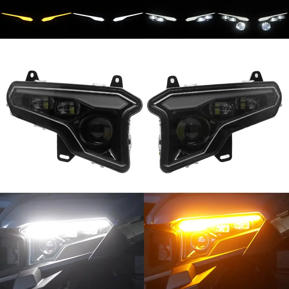 1 Par de Faros Delanteros LED, Accesorios para UTV, Compatibles con Polaris XPEDITION ADV, NorthStar ADV 5, NorthStar 2024-2026 # 2416620 & 2416621