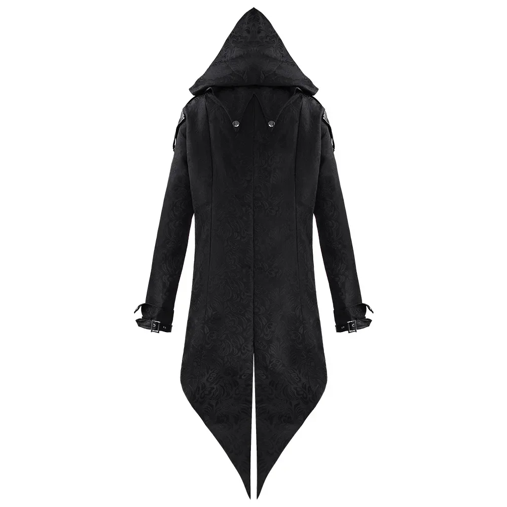 Giacca medievale retrò da uomo Cappotto gotico rinascimentale Uomo smoking Costume formale di Halloween Costume cosplay Giacca rinascimentale