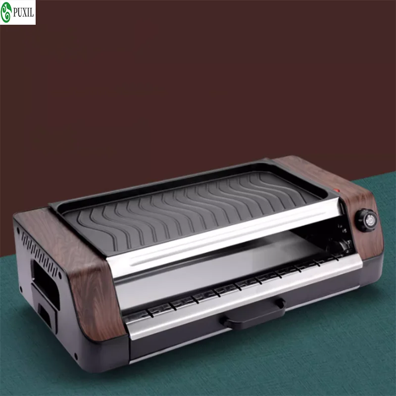

1800W barbecue grill, household smokeless electric grill, indoor multifunctional barbecue machine, non stick baking tray, fully