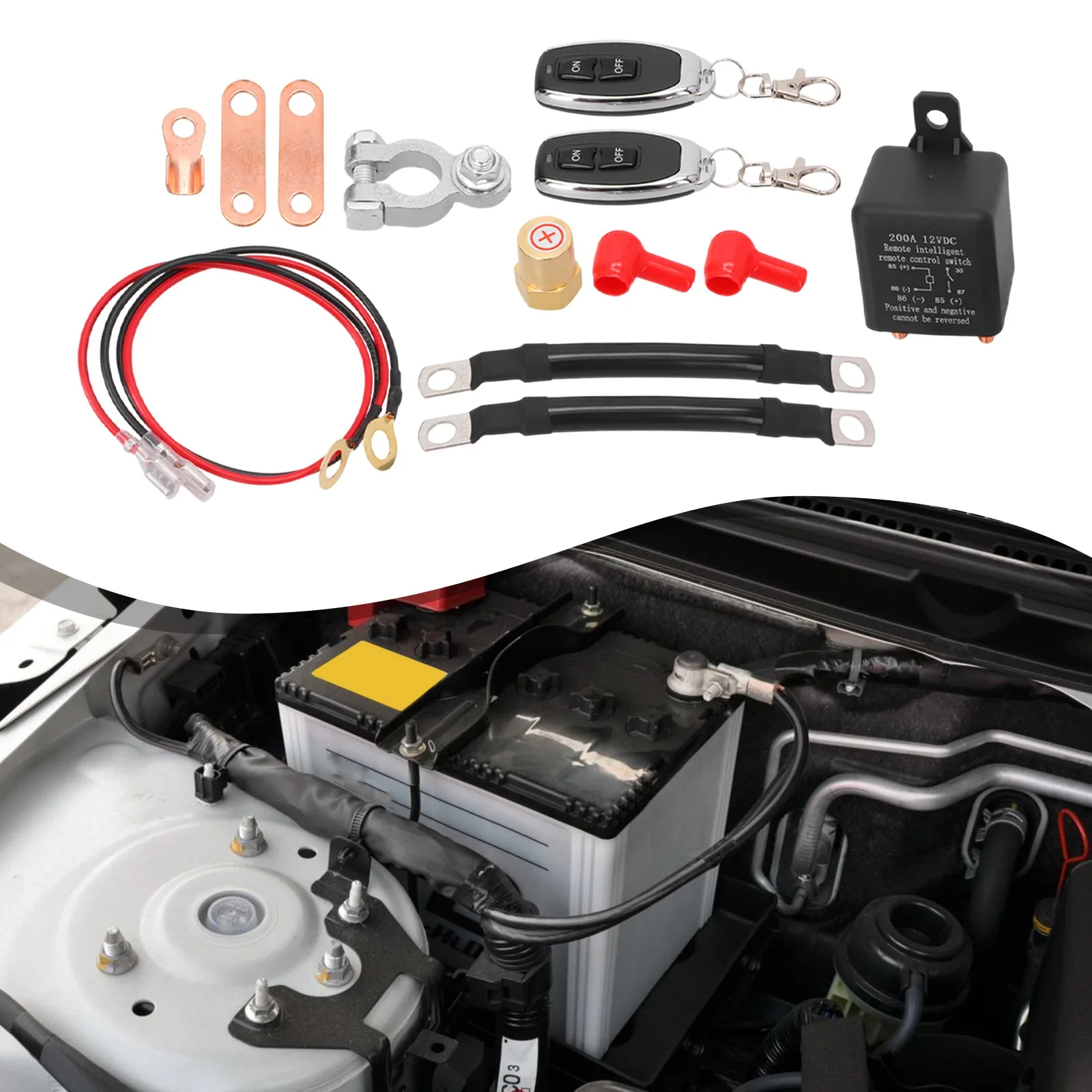 

Автоматическая система безопасности, противоугонный переключатель управления, 12 В, выключатель питания, автомобильное реле, выключатель питания, медный и металлический материал